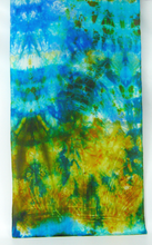 Load image into Gallery viewer, Silk Scarf The Curlew Earth Aqua Turquoise