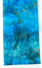 Load image into Gallery viewer, Silk Habotai Scarf The Green kingfisher