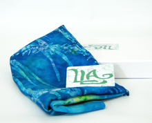 Load image into Gallery viewer, A Silk Scarf The Green Teal Hare