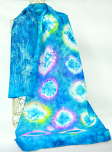 Load image into Gallery viewer, A Silk Scarf The Green Teal Hare