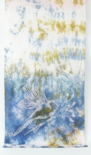 Load image into Gallery viewer, Silk Scarf The Long Tail Tit Grey