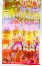 Load image into Gallery viewer, Silk Scarf Warm Autumnal Spirals
