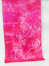 Load image into Gallery viewer, Large Silk Habotai Shawl Celtic Pink Dream