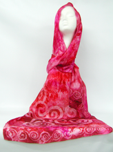 Load image into Gallery viewer, A Large Silk Shawl Celtic Rose Garden