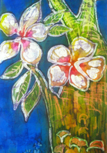 Load image into Gallery viewer, Silk Wall Hanging The Apple Blossom Tree