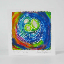 Load image into Gallery viewer, Hand made Card The Holy Family Rainbow