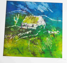 Load image into Gallery viewer, Silk Painting The Green Cottage
