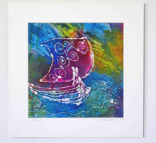 Load image into Gallery viewer, Silk Painting The Violet Voyage