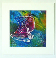 Load image into Gallery viewer, Silk Painting The Violet Voyage