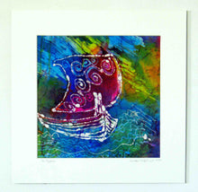 Load image into Gallery viewer, Silk Painting The Violet Voyage