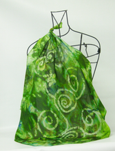 Load image into Gallery viewer, Silk Square Scarf The Green Finch Celtic