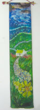 Load image into Gallery viewer, Silk Wall Hanging The Cottage Path