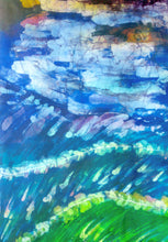 Load image into Gallery viewer, Silk Wall Hanging The Cottage Path