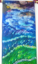 Load image into Gallery viewer, Silk Wall Hanging The Cottage Path