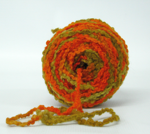 Hand dyed chunky wool Earth copper