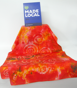 Silk Scarf Celtic Autumnal Fire