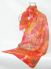 Load image into Gallery viewer, Silk Scarf Celtic Autumnal Fire
