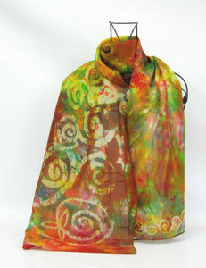 Silk Scarf Celtic Earth Orchard