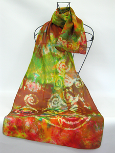 Silk Scarf Celtic Earth Orchard