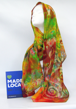 Load image into Gallery viewer, Silk Scarf Celtic Earth Orchard
