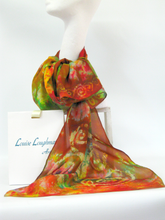 Load image into Gallery viewer, Silk Scarf Celtic Earth Orchard
