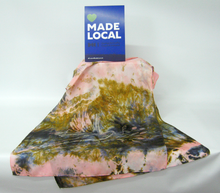 Load image into Gallery viewer, Silk Habotai Scarf The Long Tail Tit Earth
