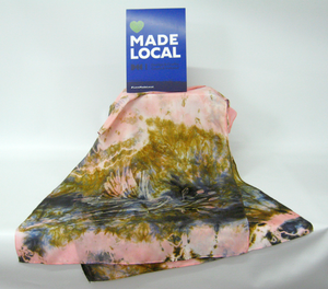 Silk Habotai Scarf The Long Tail Tit Earth