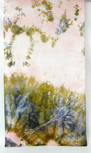 Load image into Gallery viewer, Silk Habotai Scarf The Long Tail Tit Earth
