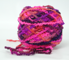 Load image into Gallery viewer, Hand dyed chunky wool Pinky Purple salmon Surprise

