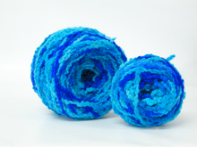 Load image into Gallery viewer, Hand dyed chunky wool Turquoise, Aqua and Brilliant Blue
