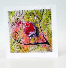 Load image into Gallery viewer, Hand made Card The Heart Robin

