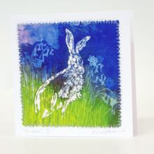 Load image into Gallery viewer, Hand made Card The Meadow Hare
