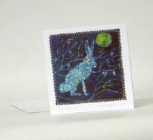 Load image into Gallery viewer, Hand Made Card The Moonlight Hare
