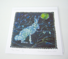 Load image into Gallery viewer, Hand Made Card The Moonlight Hare
