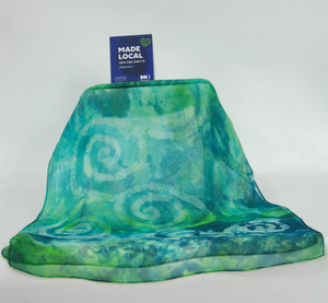 Silk Chiffon Scarf Green Celtic