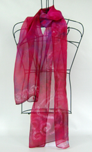 Load image into Gallery viewer, Silk Chiffon Scarf Celtic PInk
