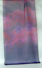 Load image into Gallery viewer, A Silk Chiffon Scarf Celtic in Dark Purple and Pink
