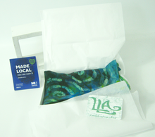 Load image into Gallery viewer, Silk Satin Scarf Celtic Midnight Emerald
