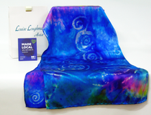 Load image into Gallery viewer, Silk Satin Scarf Celtic Aurora Spring
