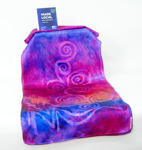 Silk Satin Scarf The Celtic Lilac Sunset