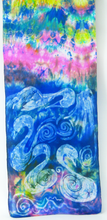 Load image into Gallery viewer, Silk Satin Scarf The Blue Children of Lir
