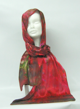 Load image into Gallery viewer, A Silk Satin Scarf Celtic Cristmas Forrest
