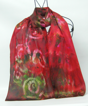 Load image into Gallery viewer, A Silk Satin Scarf Celtic Cristmas Forrest
