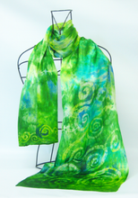 Load image into Gallery viewer, Silk Satin Celtic Apple Green Delight
