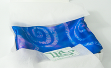 Load image into Gallery viewer, Silk Satin Scarf Celtic Blue Rose
