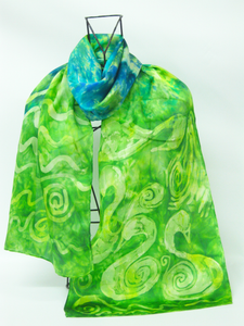 Silk Satin Green Children of Lir