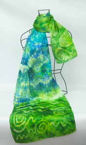 Silk Satin Green Children of Lir