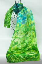 Load image into Gallery viewer, Silk Satin Green Children of Lir
