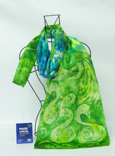 Load image into Gallery viewer, Silk Satin Green Children of Lir

