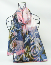 Load image into Gallery viewer, Silk Satin Grey Pink Children of Lir
